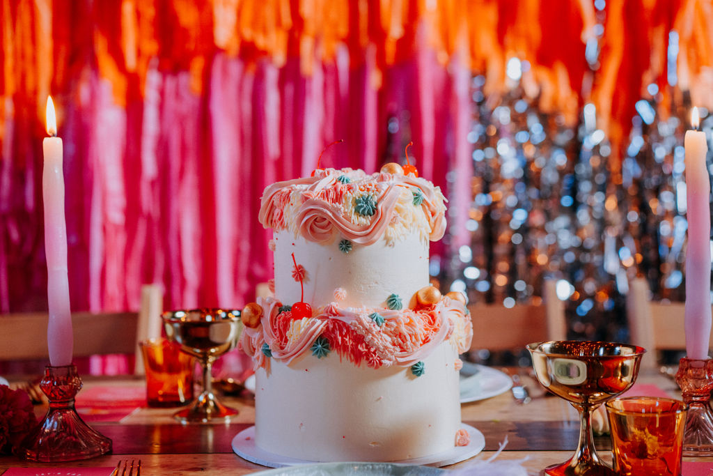 Colourful Wedding Cake