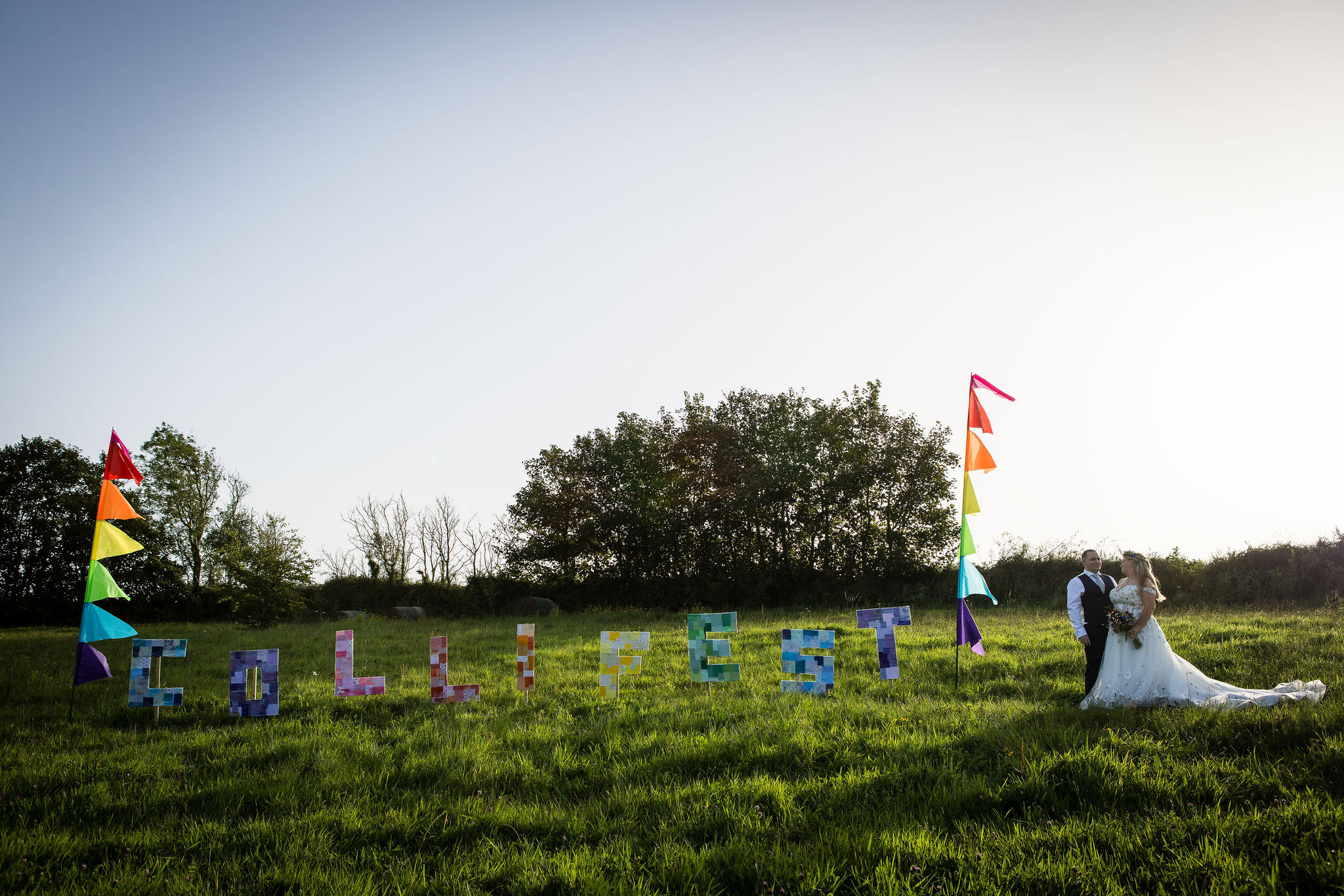festival wedding lettering - festival DIY wedding ideas