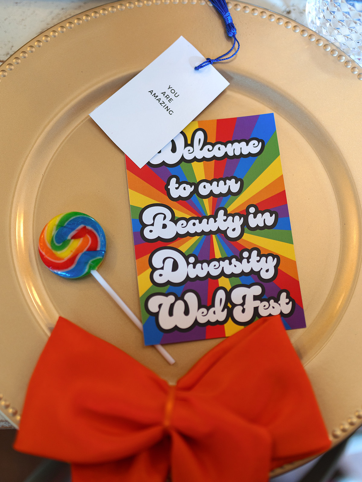 fun rainbow wedding stationery ideas