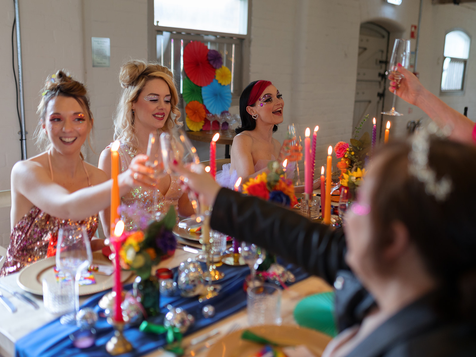 colourful wedding table styling inspiration