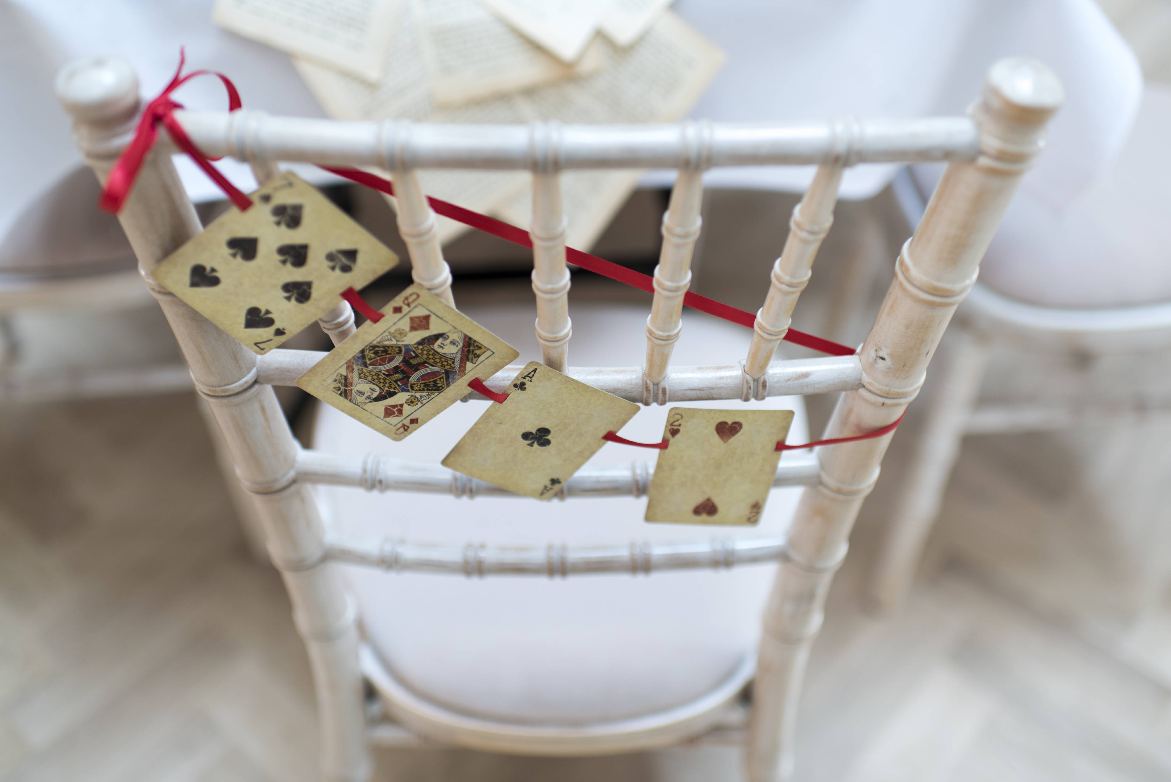Alice in Wonderland wedding inspiration - custom table decorations - alternative and unconventional wedding