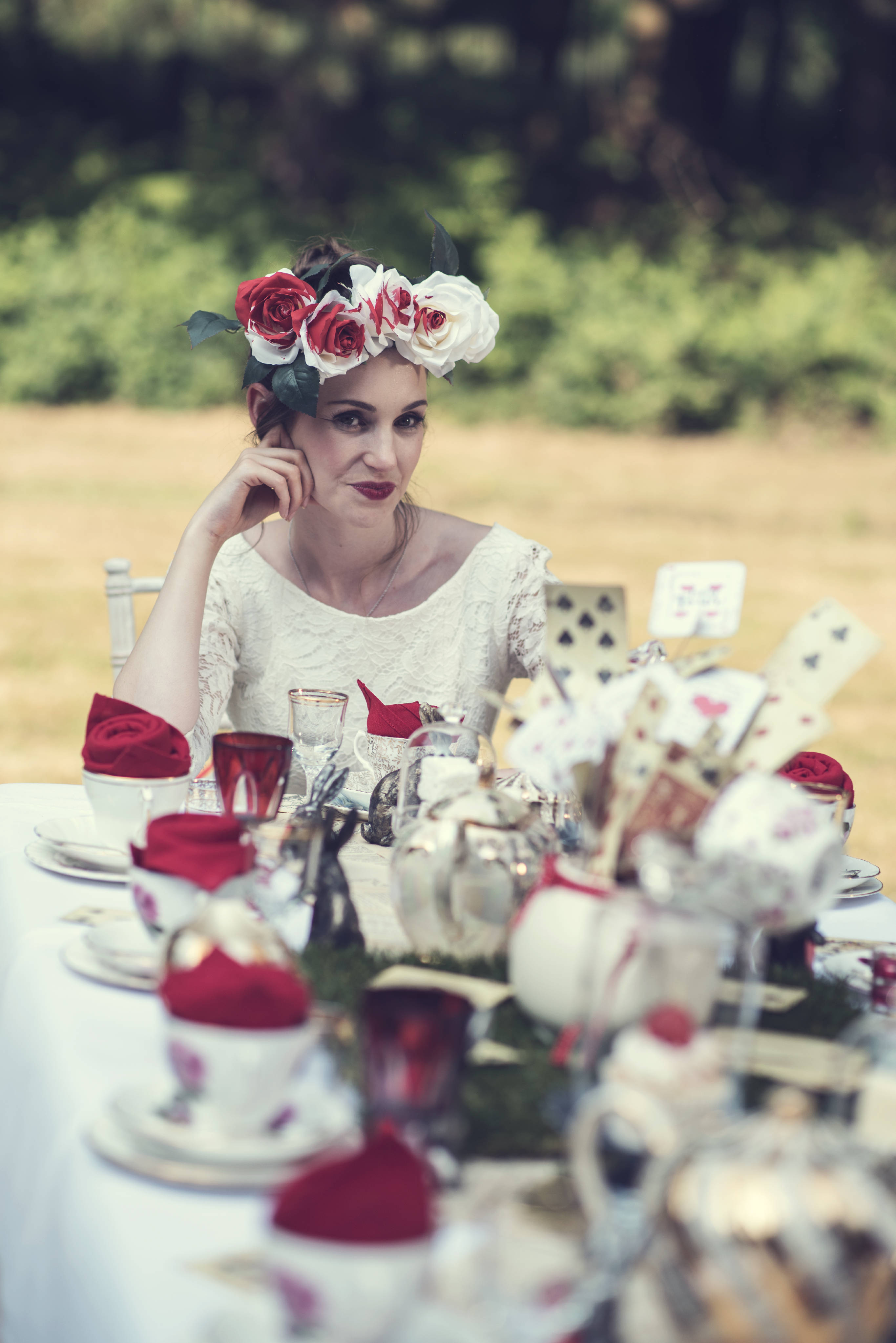 Alice in Wonderland wedding inspiration - mad hatters tea party - alternative and unconventional wedding