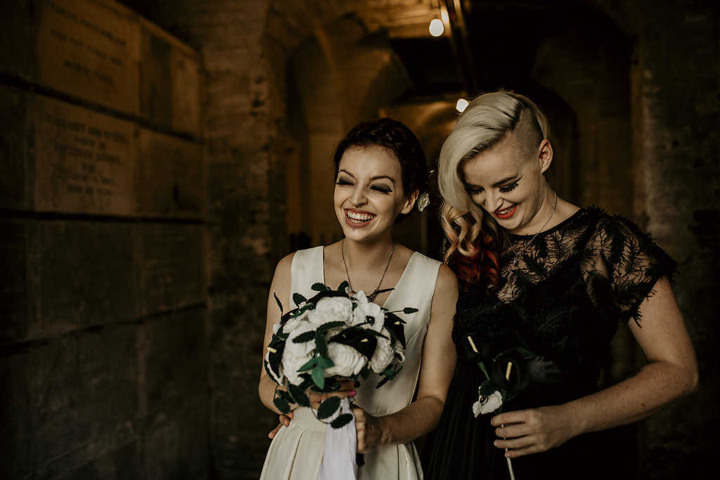 Chloe Mary Photography - Babes with the Power wedding- Rebel Rebel - Alternative wedding - Gothic wedding 31