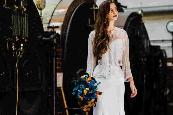 Charlotte Laurie Designs - Doctor Who wedding - Papplewick Pumping station- alternative wedding bouquets