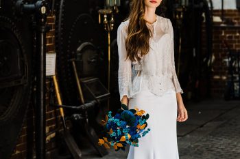 Powdered and Waisted Corsetry - Yvonne Lishman Photography - Alternative wedding dress - unique bridal wear - quirky wedding dress