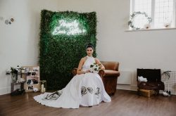 alternative bridalwear - hand painted bridal gowns - aylin white designs