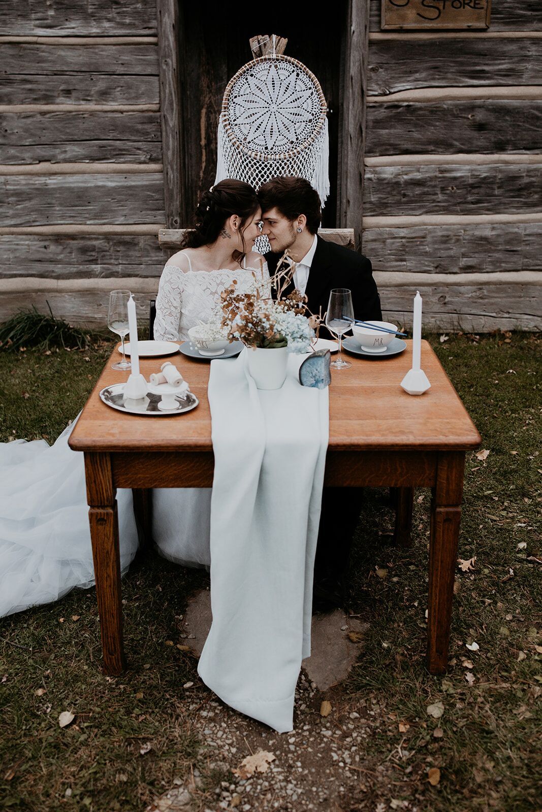 rustic winter wedding- wild honey weddings- decor