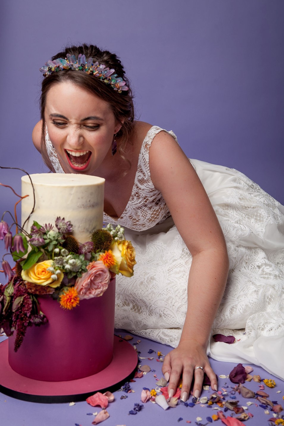 Abundance crystals- colourful wedding-cake 2