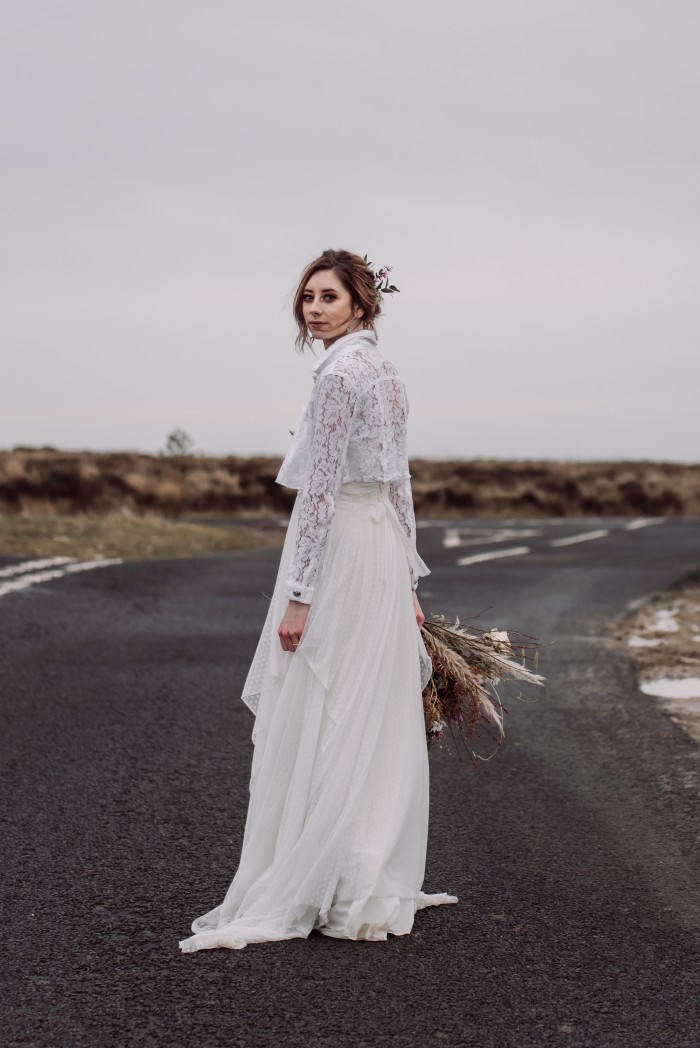 Emma Ryan- Elopement Wedding-Road
