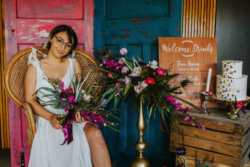 Olive Owl- Wedding Flowers-Sitting