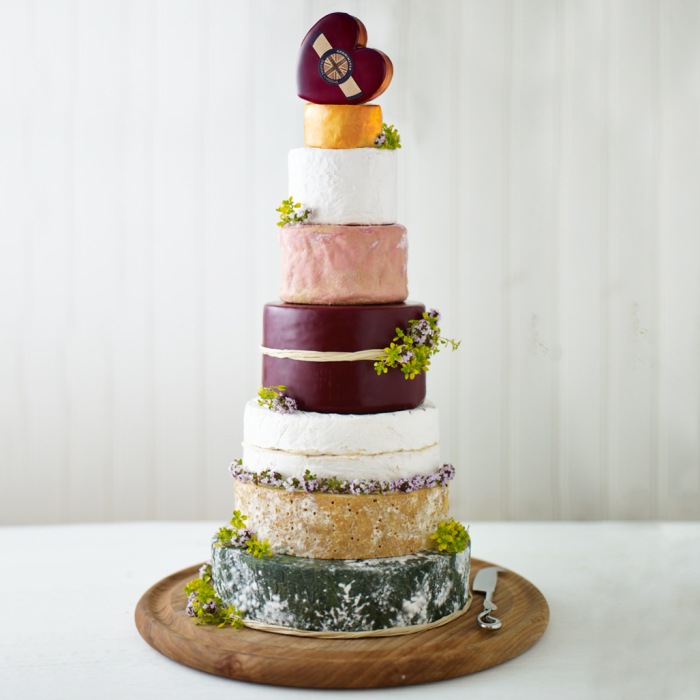 cheese wedding cake - quirky wedding cake - different wedding cake