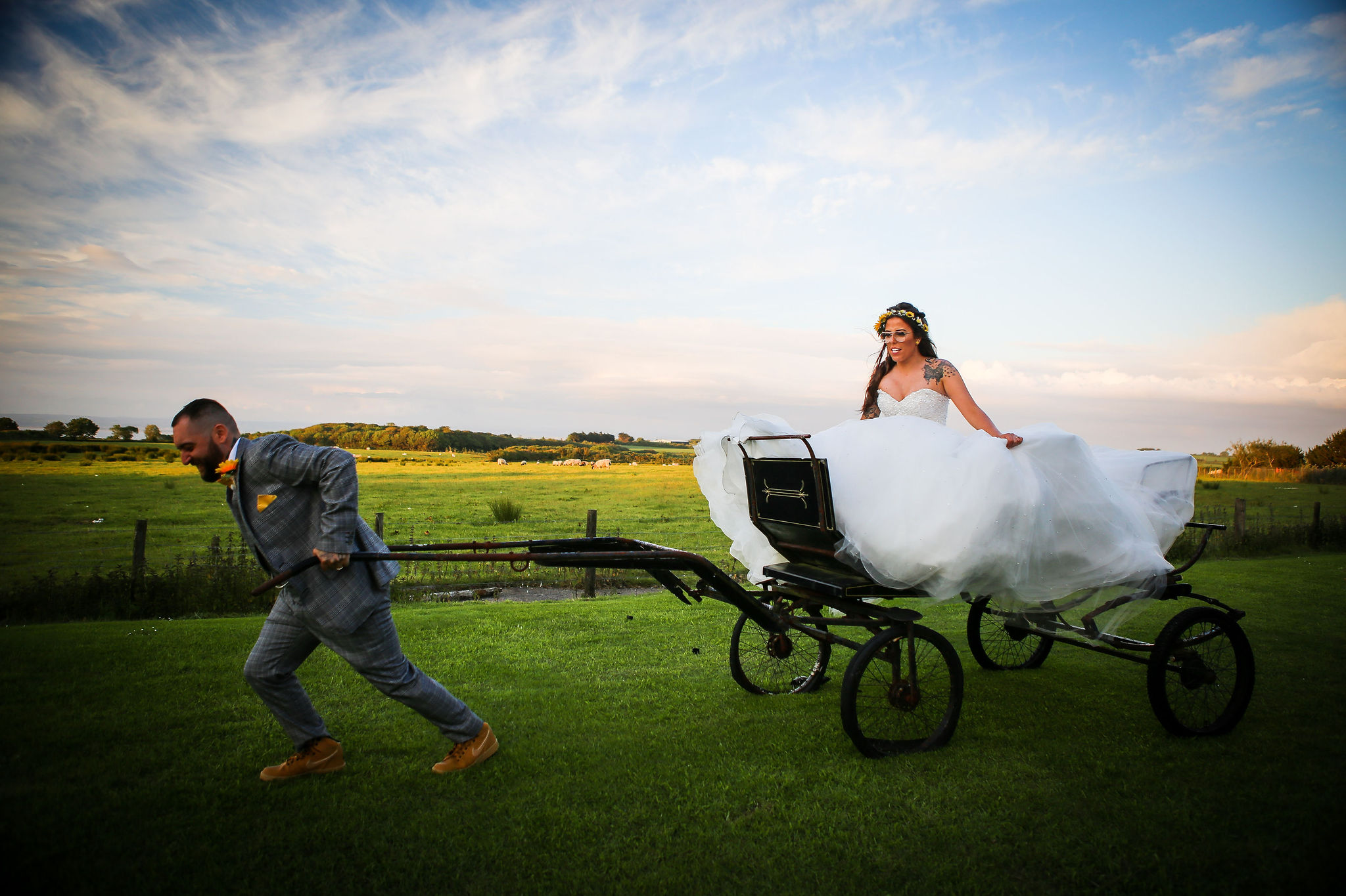 Harriet&Rhys Wedding - cart