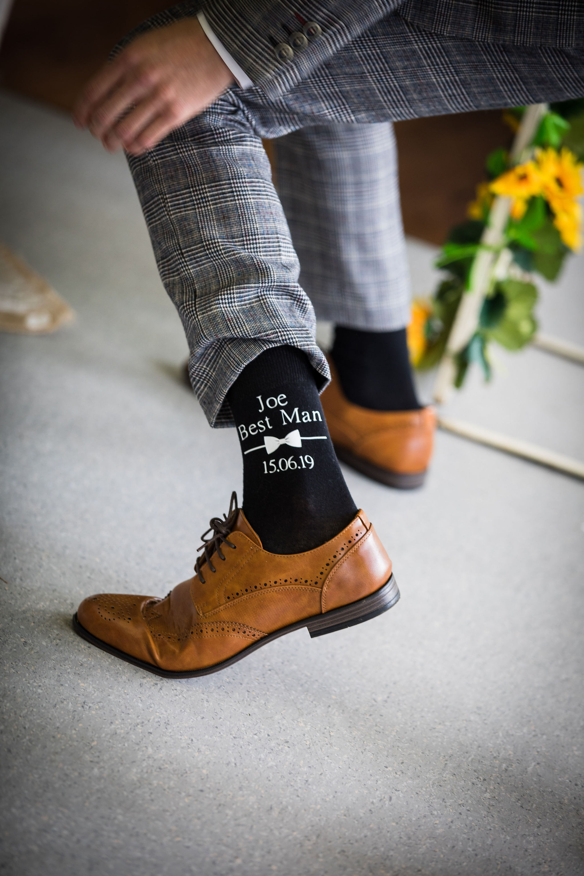 Harriet&Rhys Wedding - Best Man socks