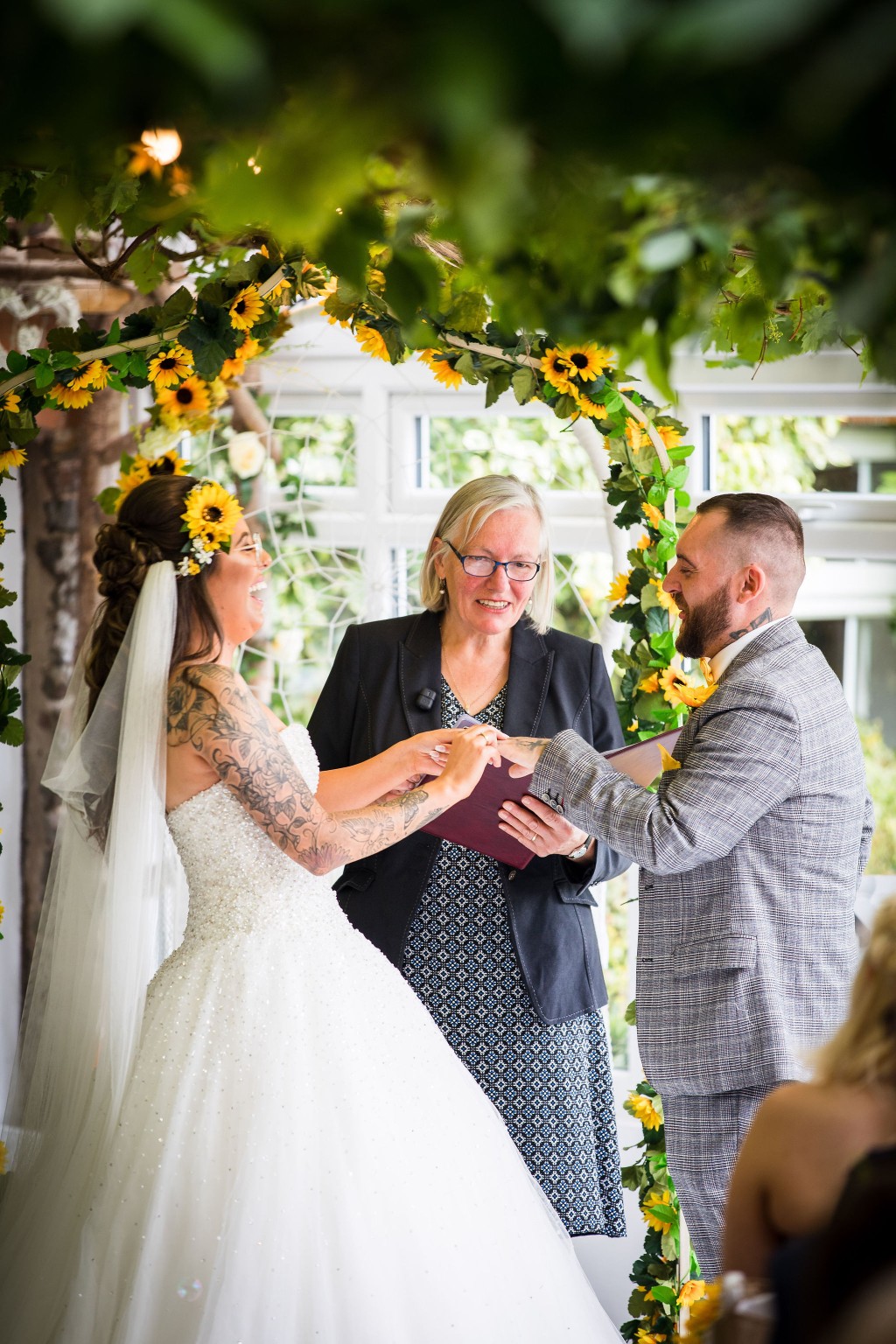 Harriet&Rhys Wedding - Magical sunflower wedding - quirky wedding with dodgems (8)