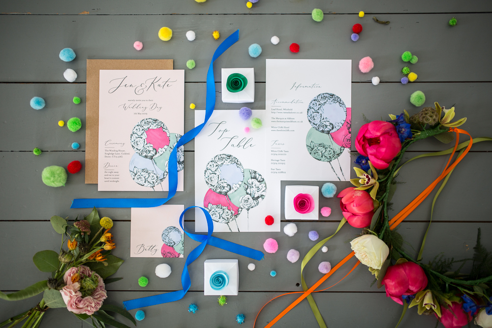 Cool and colourful wedding- Florence Berry Photography- Colourful Wedding- Rainbow Wedding- Unique Wedding- Unconventional Wedding- Wedding Ideas- Unique Wedding Dress- Wedding Planning- Quirky Wedding