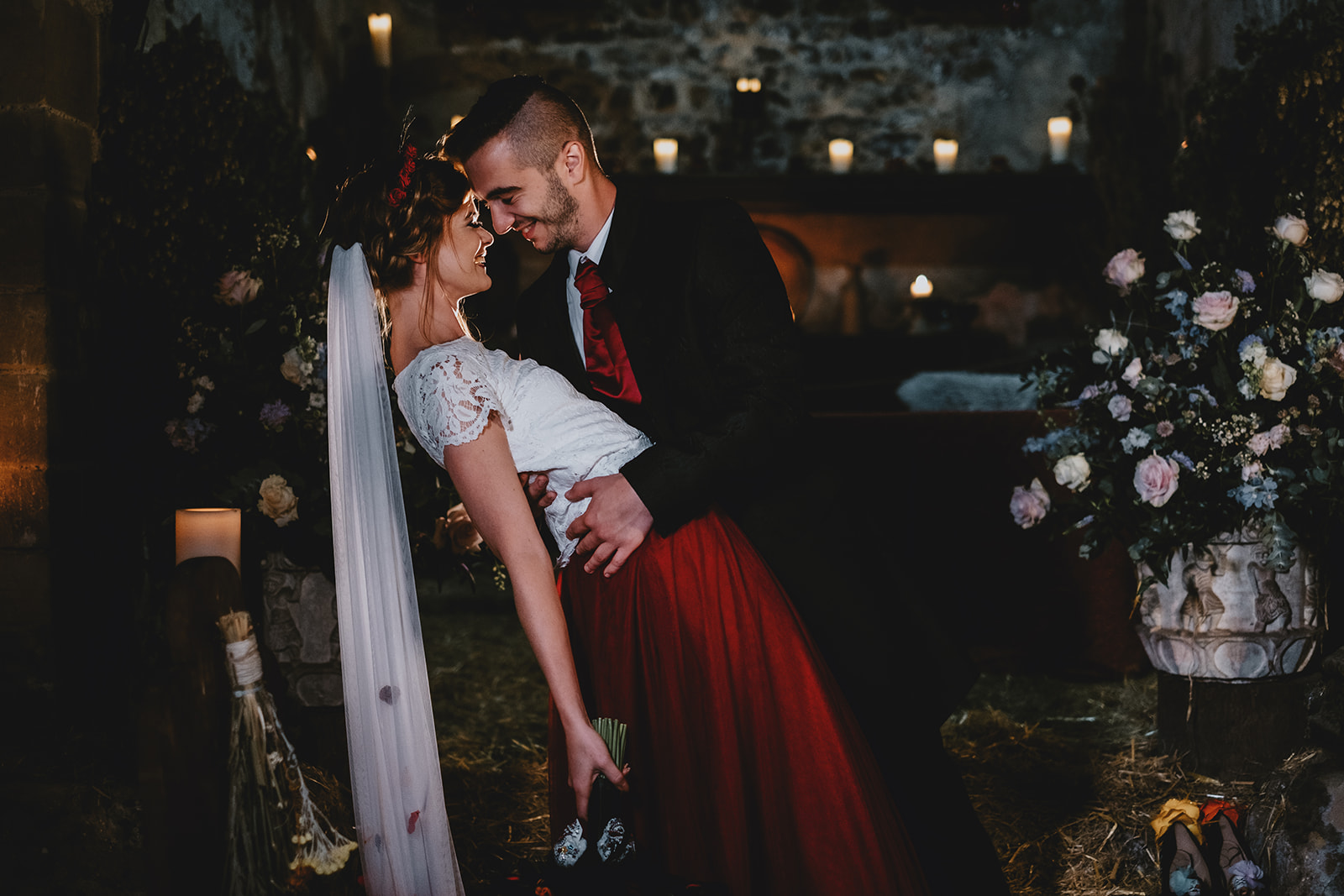 Halloween Wedding- Gothic Wedding- Alternative Wedding- Unique Wedding Dress
