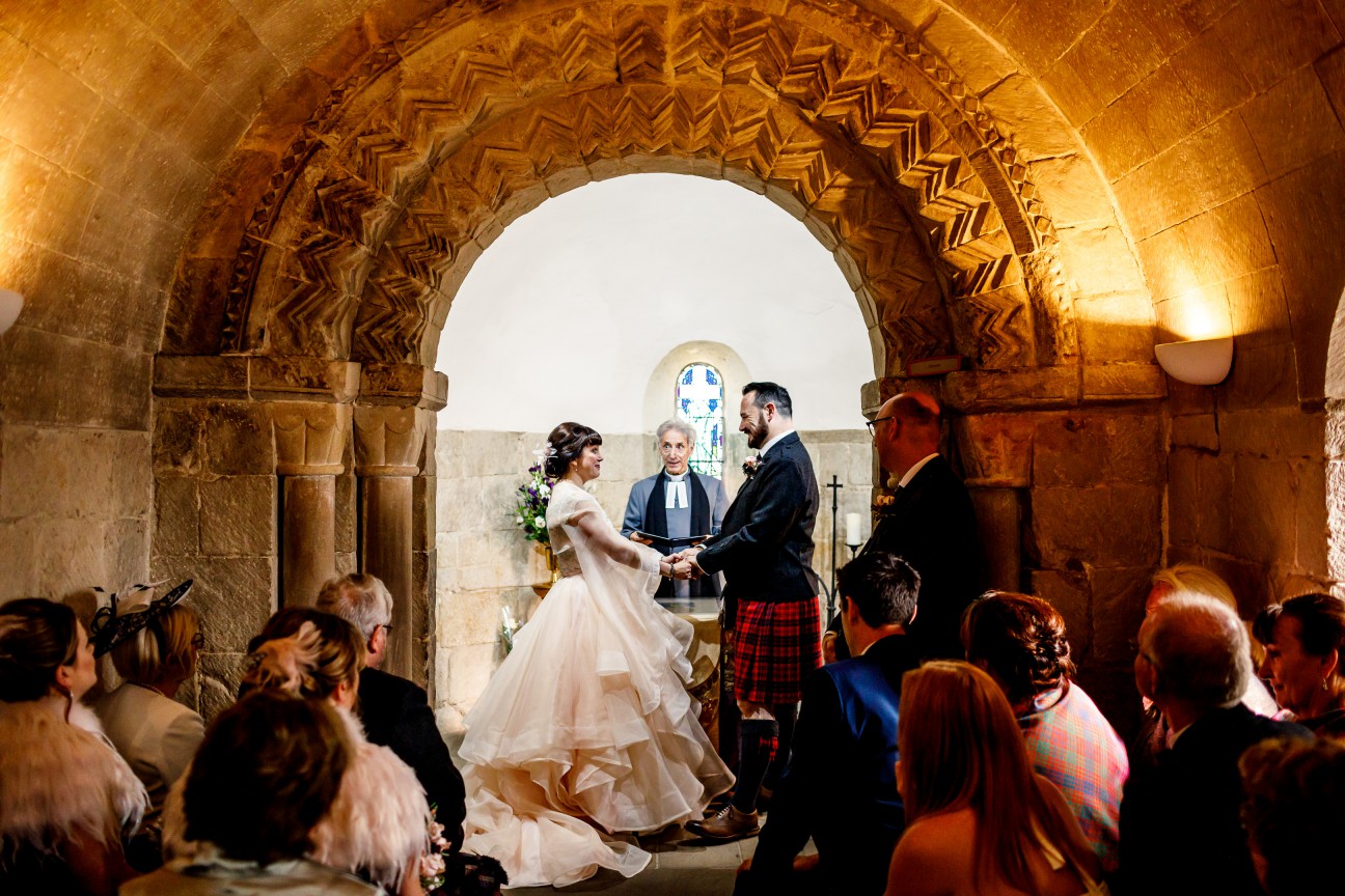 Unique Wedding Venues- Unconventional Wedding- Lina & Tom Photography- Wedding Ceremony in castle chapel