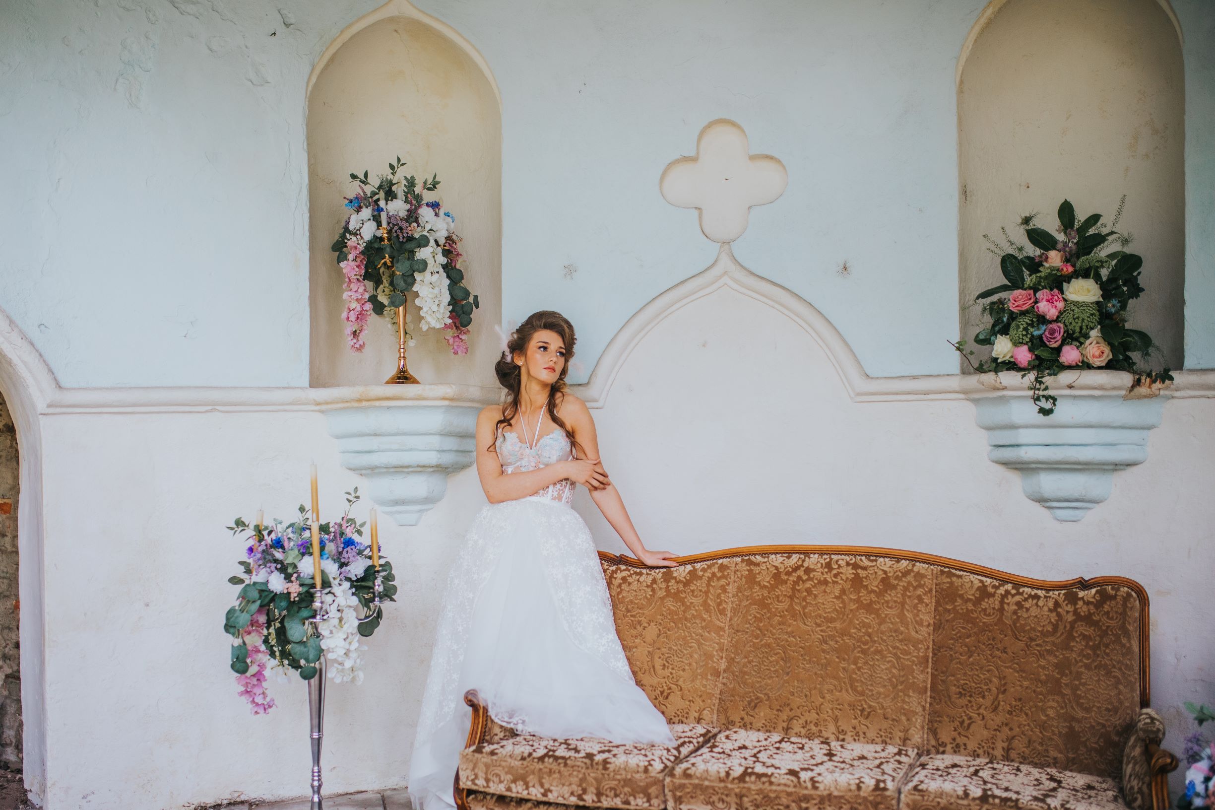 whimsical wedding- pastel wedding- laura beresford photography- unique bridalwear- alternative bridalwear- versailles wedding