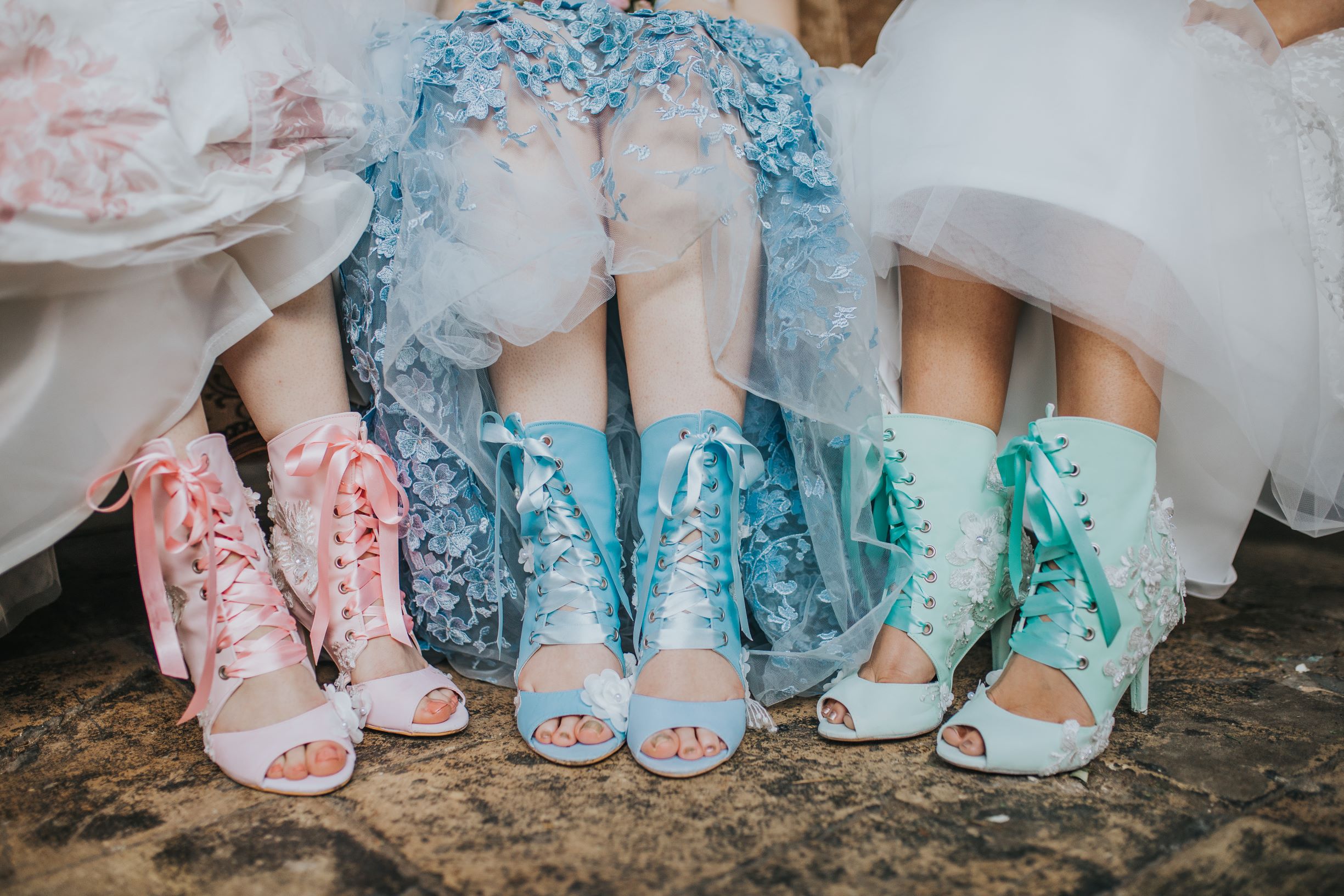 Whimsical wedding- Laura Beresford Photography- unconventional wedding- alternative wedding- colourful wedding shoes- wedding boots- unique wedding boots- colourful brides