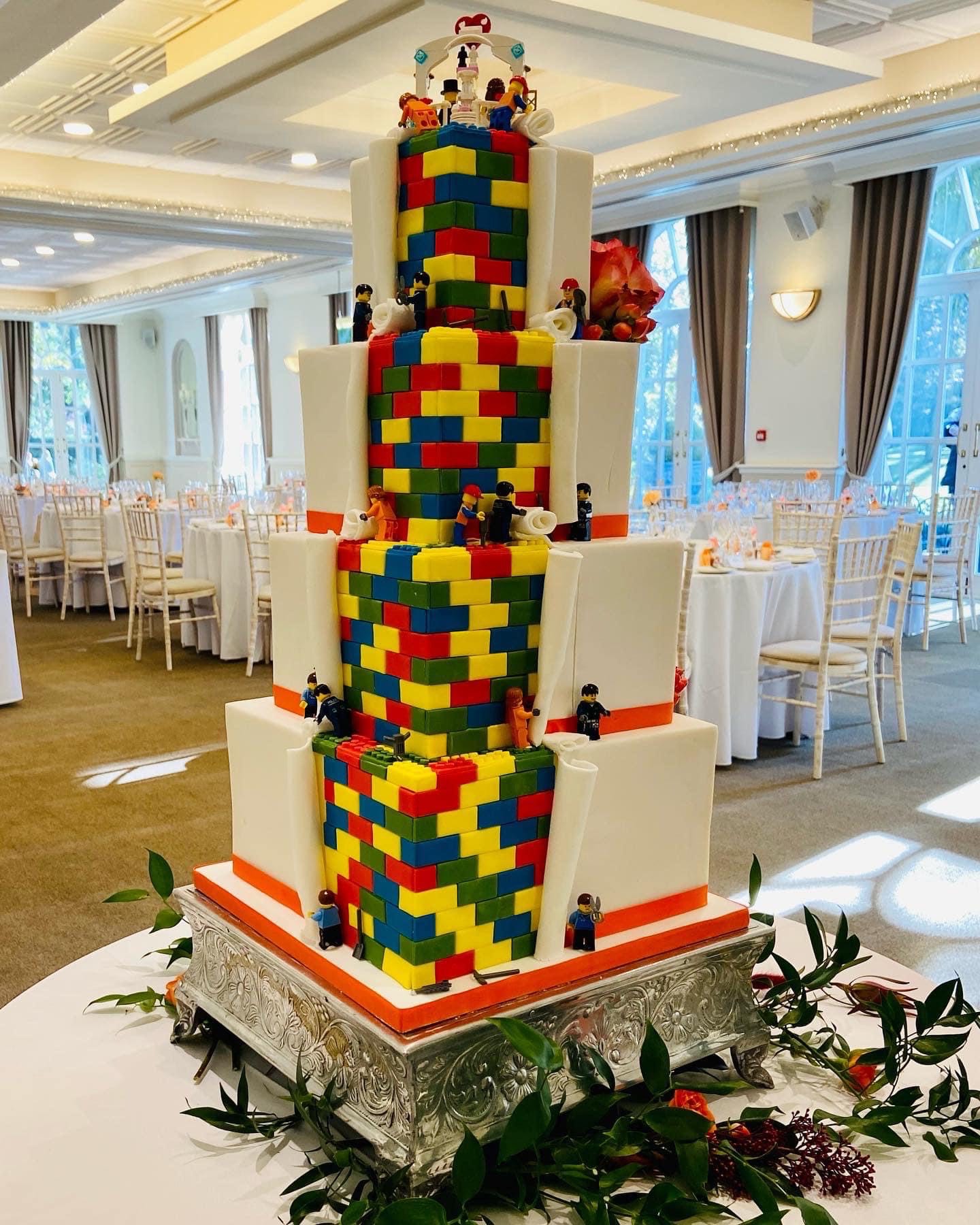 lego wedding cake - Bake To The Future - Unique Wedding Cakes - Unconventional Wedding
