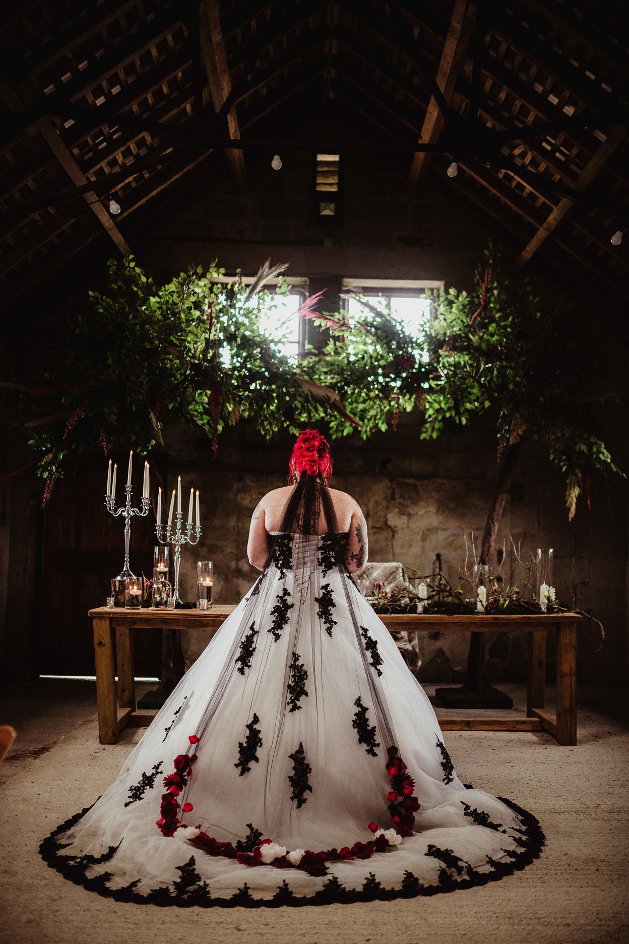 Gothic Wedding Ideas- Gothic Fairytale Wedding- Unconventional Wedding- Handmade Wedding Dress- Gothic Wedding Dress