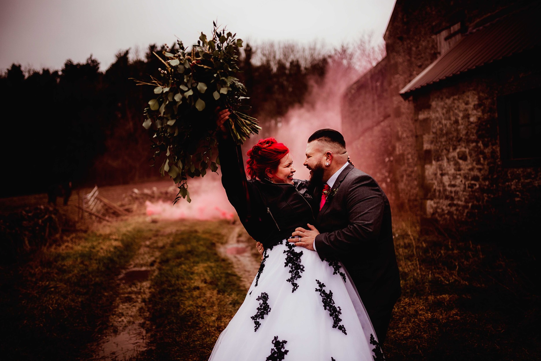 Gothic Wedding Ideas- Gothic Fairytale Wedding- Unconventional Wedding- Wedding Smokebomb