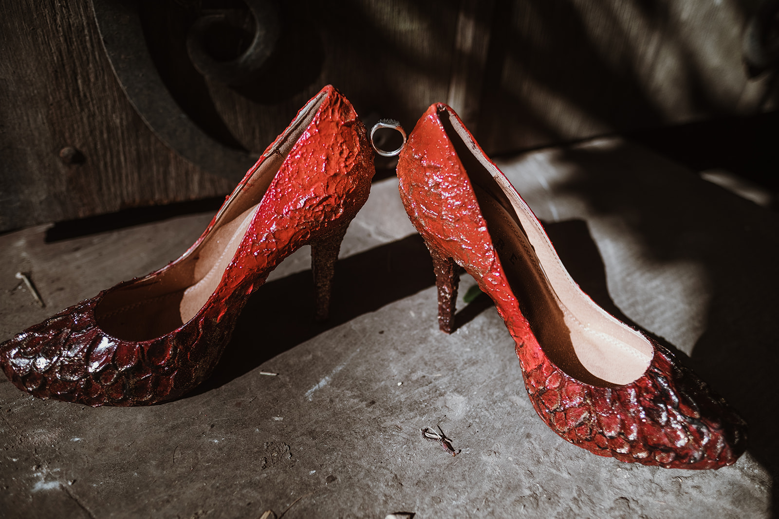 Game Of Thrones Wedding- Tom Jeavons Photography- Unconventional Wedding- Fantasy Wedding- Themed Wedding- red wedding shoes- unique wedding shoes