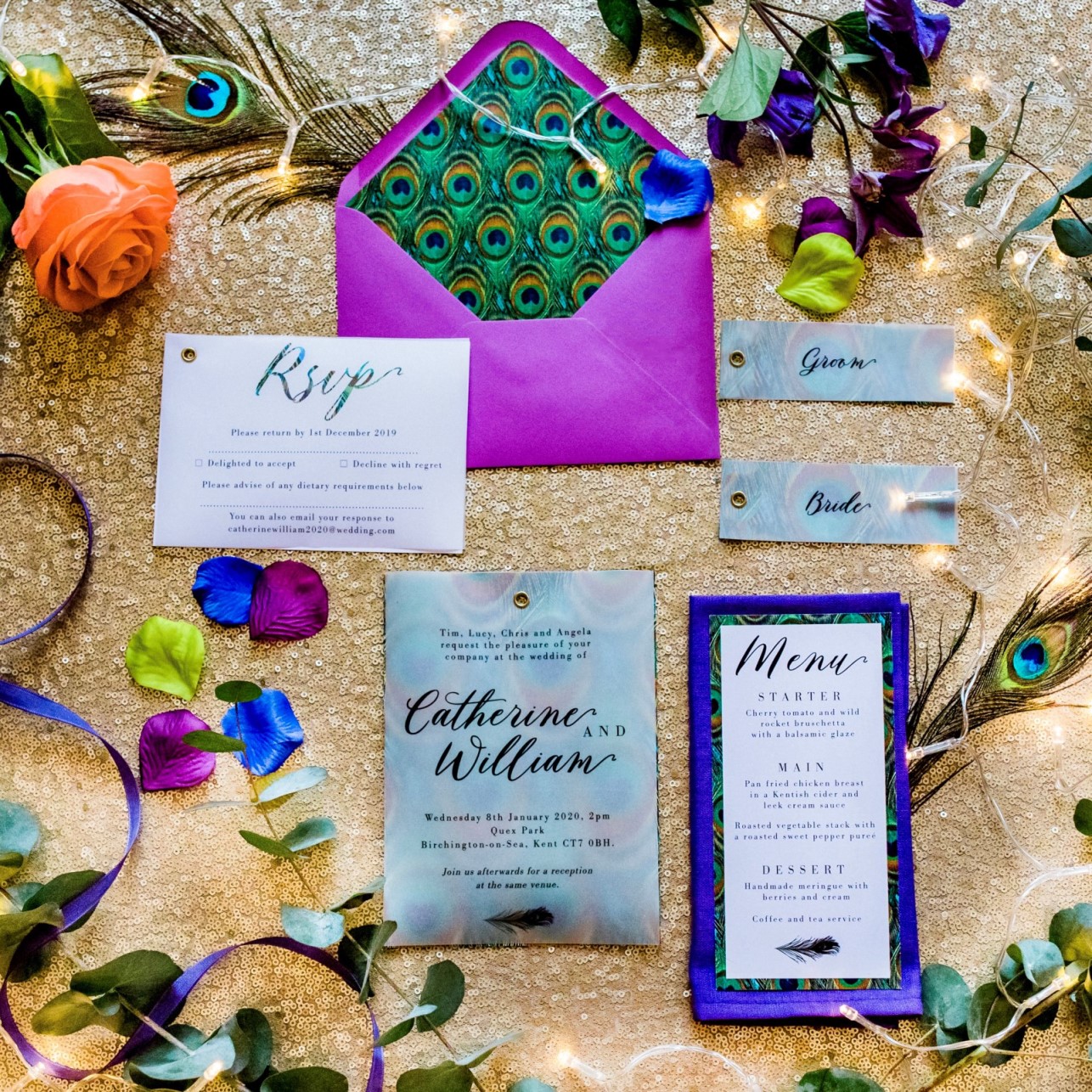 peacock wedding- unconventional wedding- peacock wedding stationery- peacock wedding invitations- unique wedding invitations 2