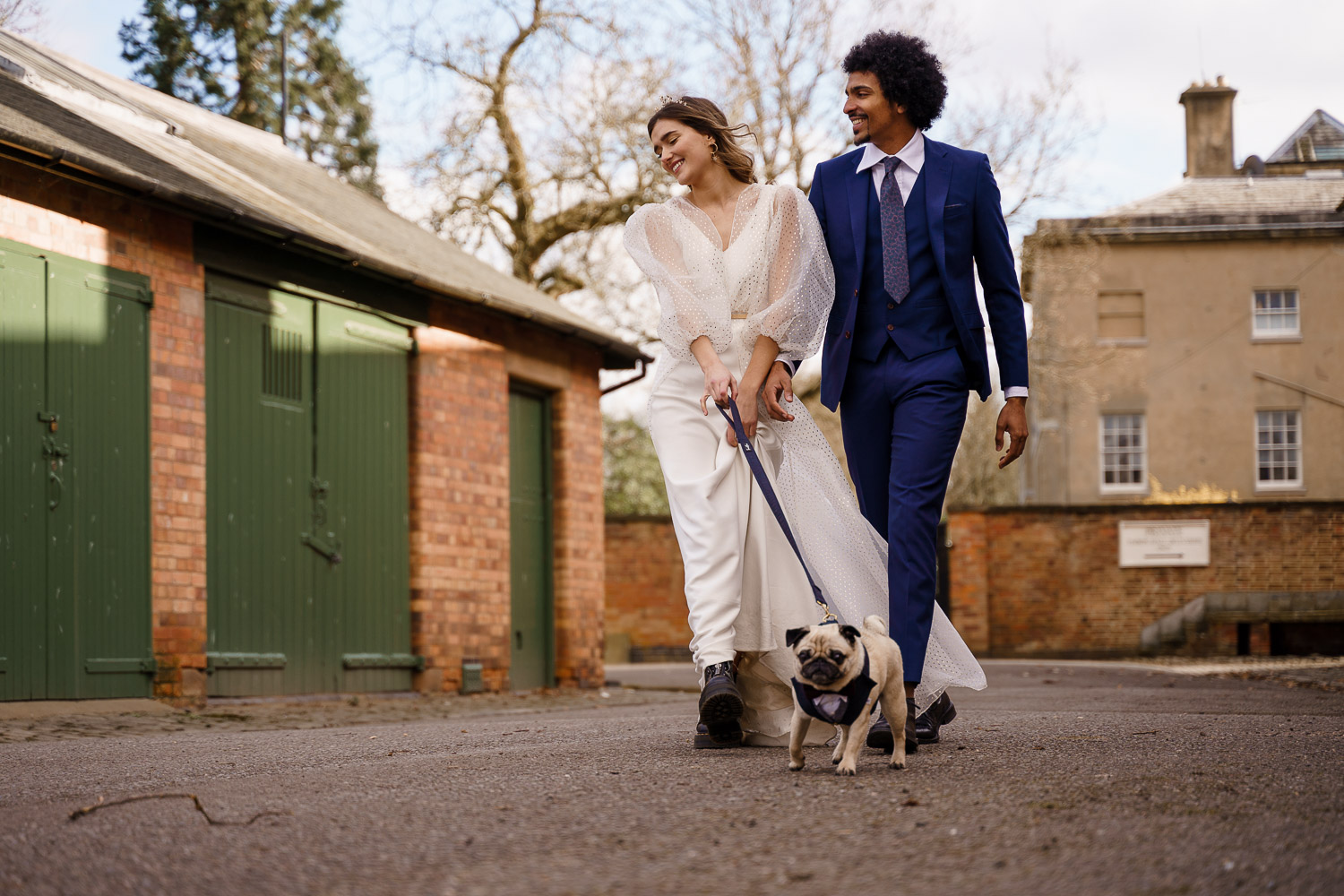 dog friendly wedding- dogs at weddings- katherine and her camera- dog wedding accessories-unconventional wedding- wedding planning advice- pets at weddings- couples photo walking dog