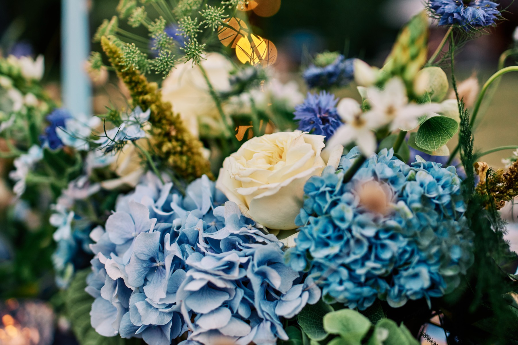 nhs wedding - paramedic wedding - blue and gold wedding - outdoor wedding - micro wedding - surprise wedding - blue and white wedding flowers