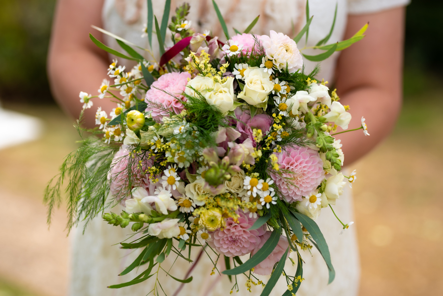 boho wedding flowers - summer wedding bouquet