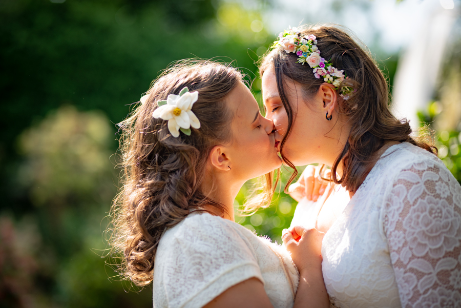 faux flower wedding accessories - boho bridal looks - garden elopement inspiration