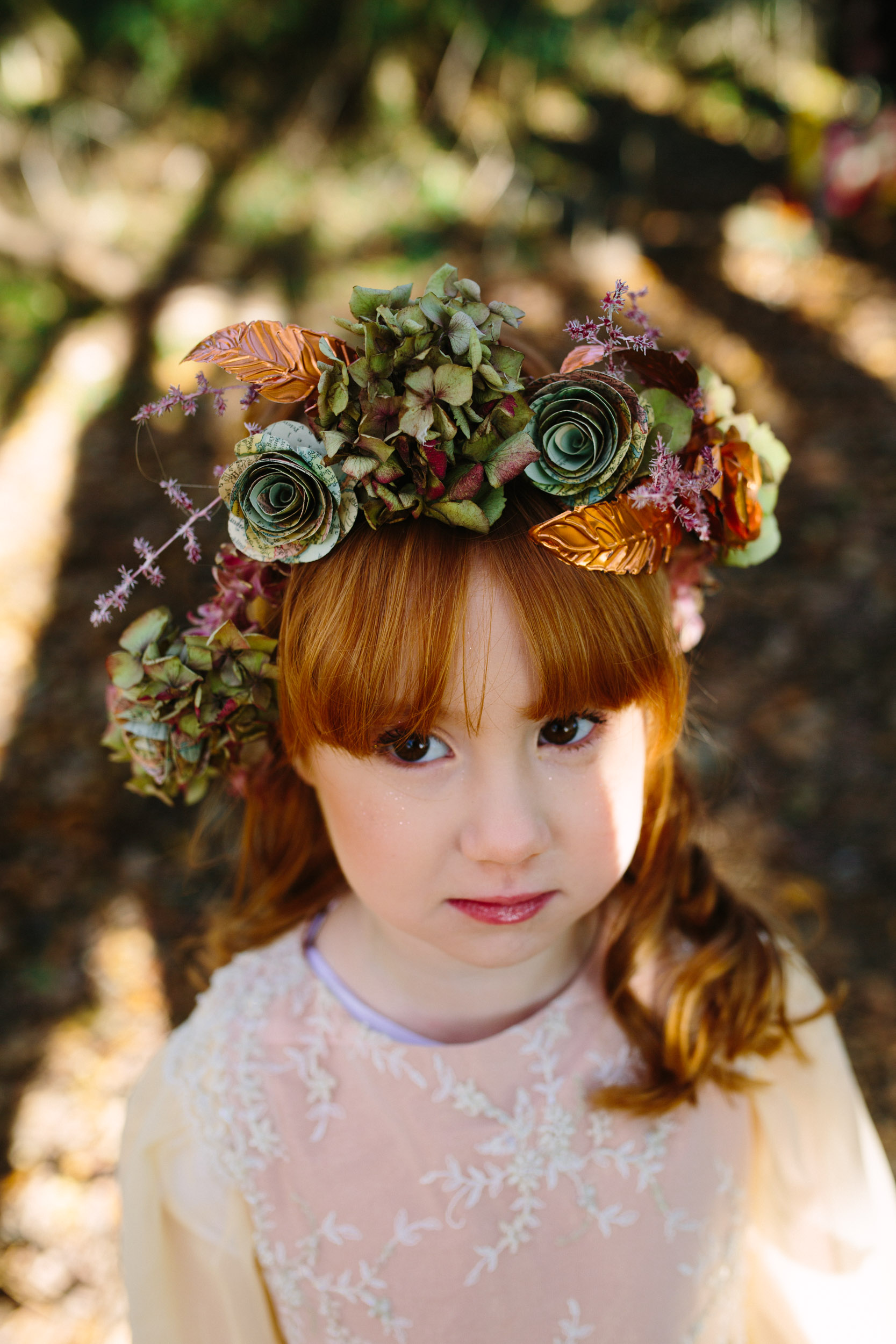 flower girl flower crown - bridesmaids flower crown - flower girl headband bespoke