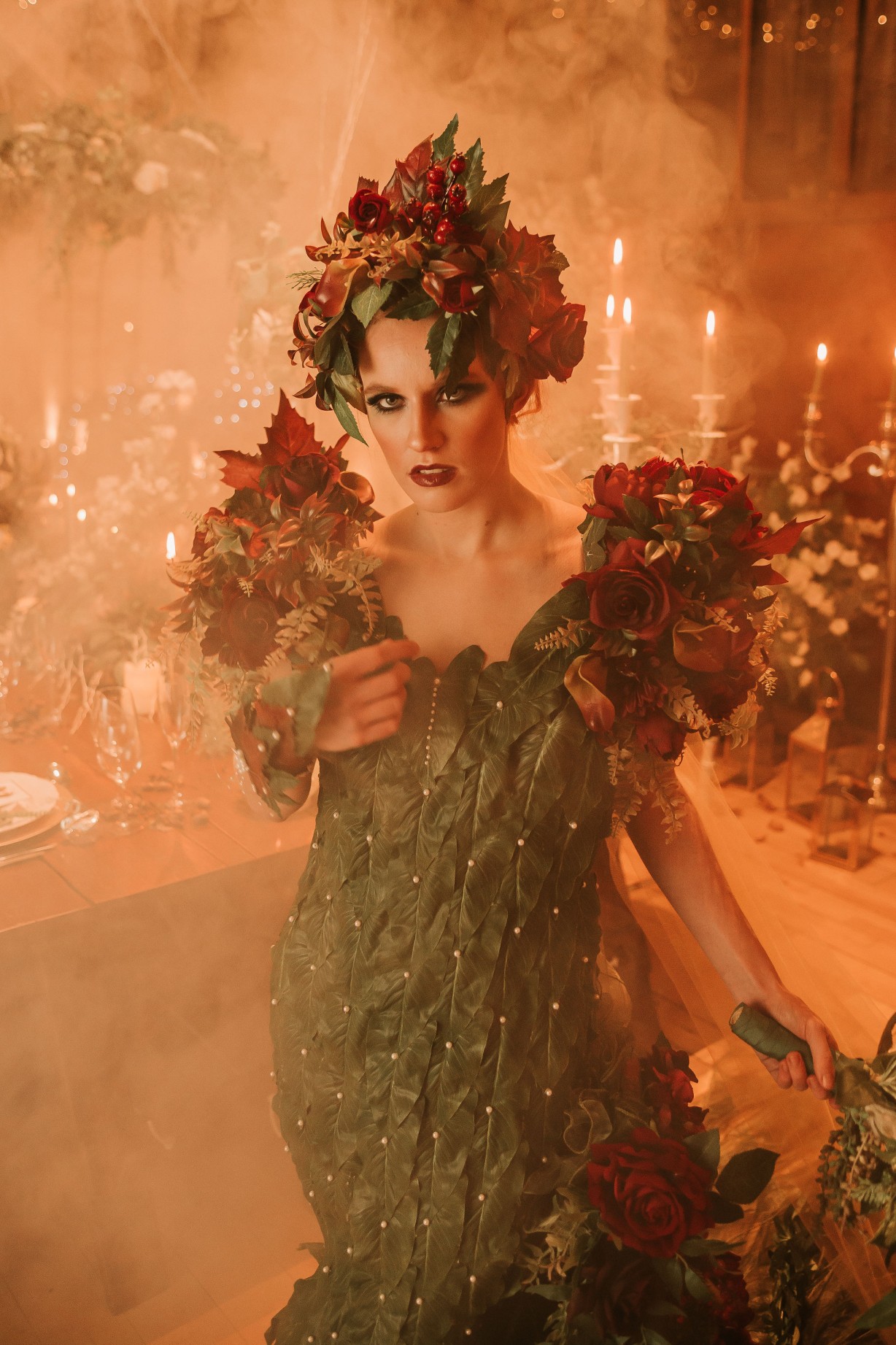 artistic bridal photoshoot - alternative wedding dress - unconventional wedding