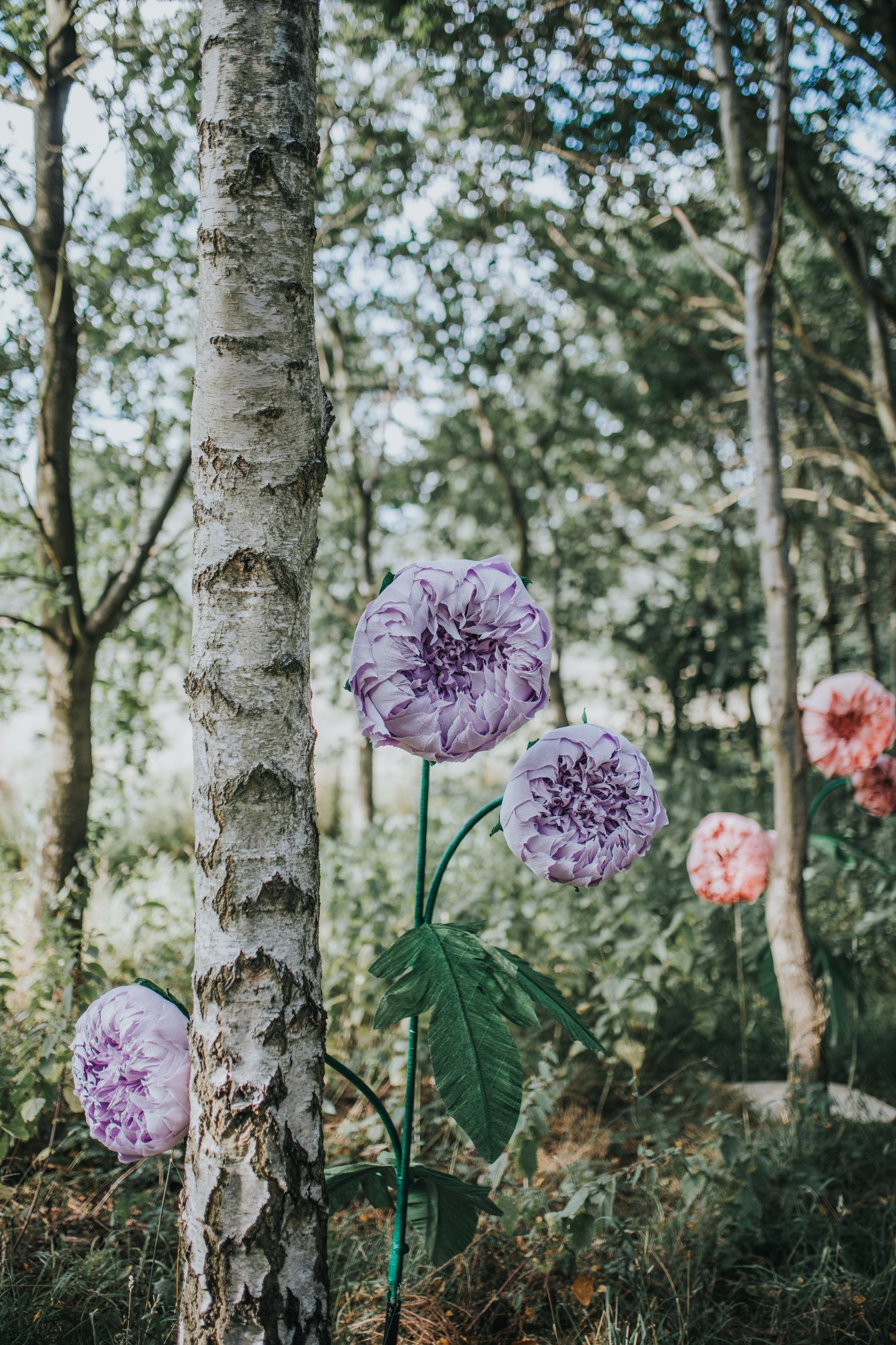 fairy wedding - whimsical wedding - magical wedding - elegant wedding dress - wedding paper flowers - outdoor wedding decor