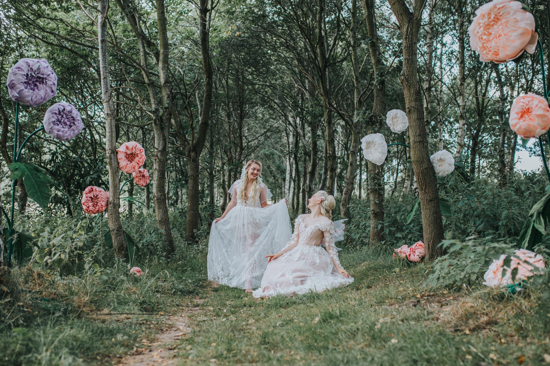 fairy wedding - whimsical wedding - magical wedding - elegant wedding dress - woodland wedding - woodland wedding decor -