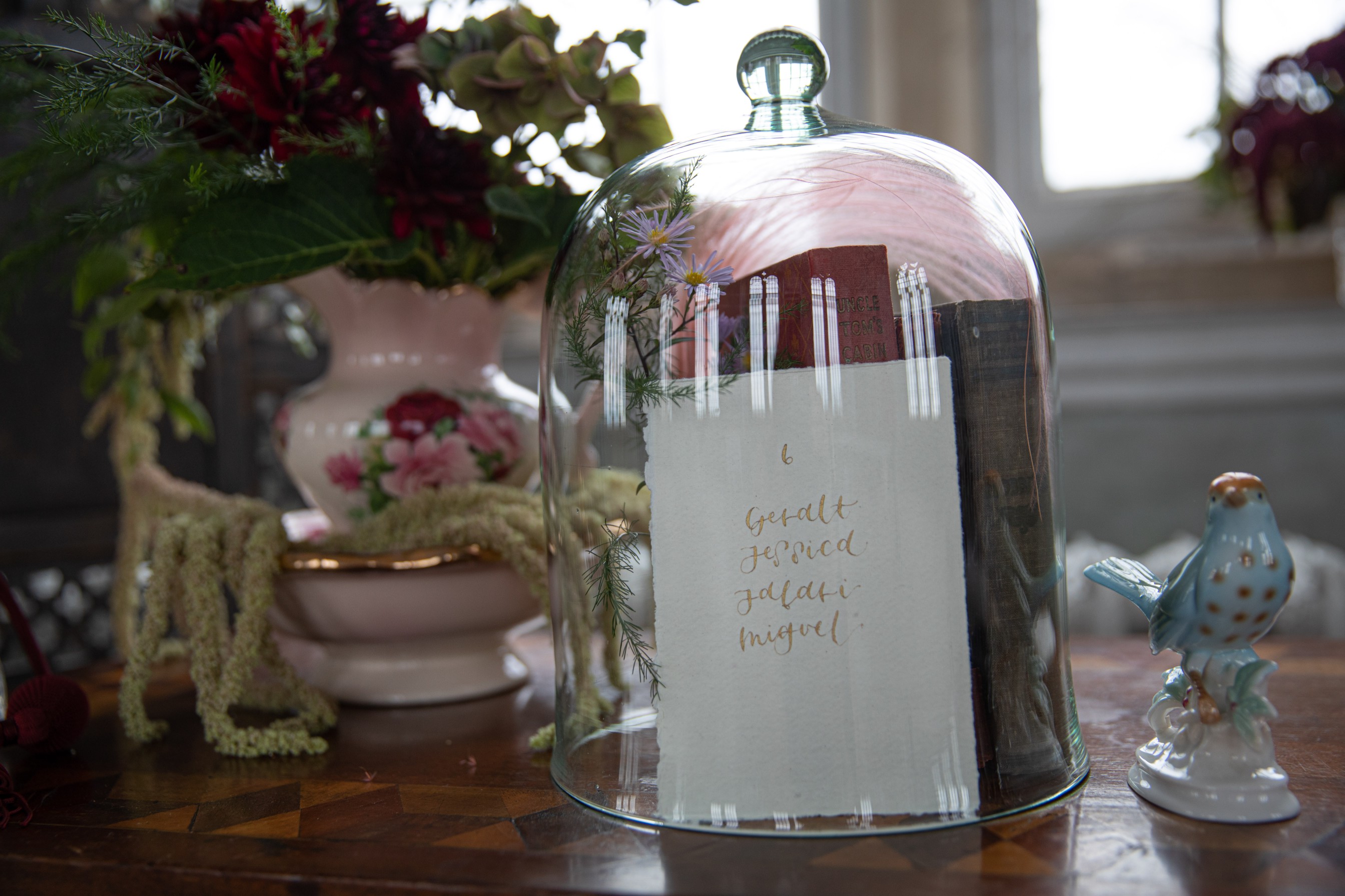 vintage wedding stationery - vintage wedding place names