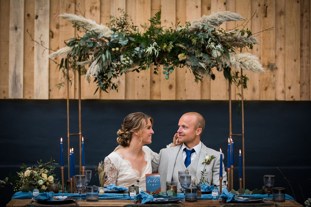 wild industrial wedding - barn wedding inspiration - unique barn wedding styling