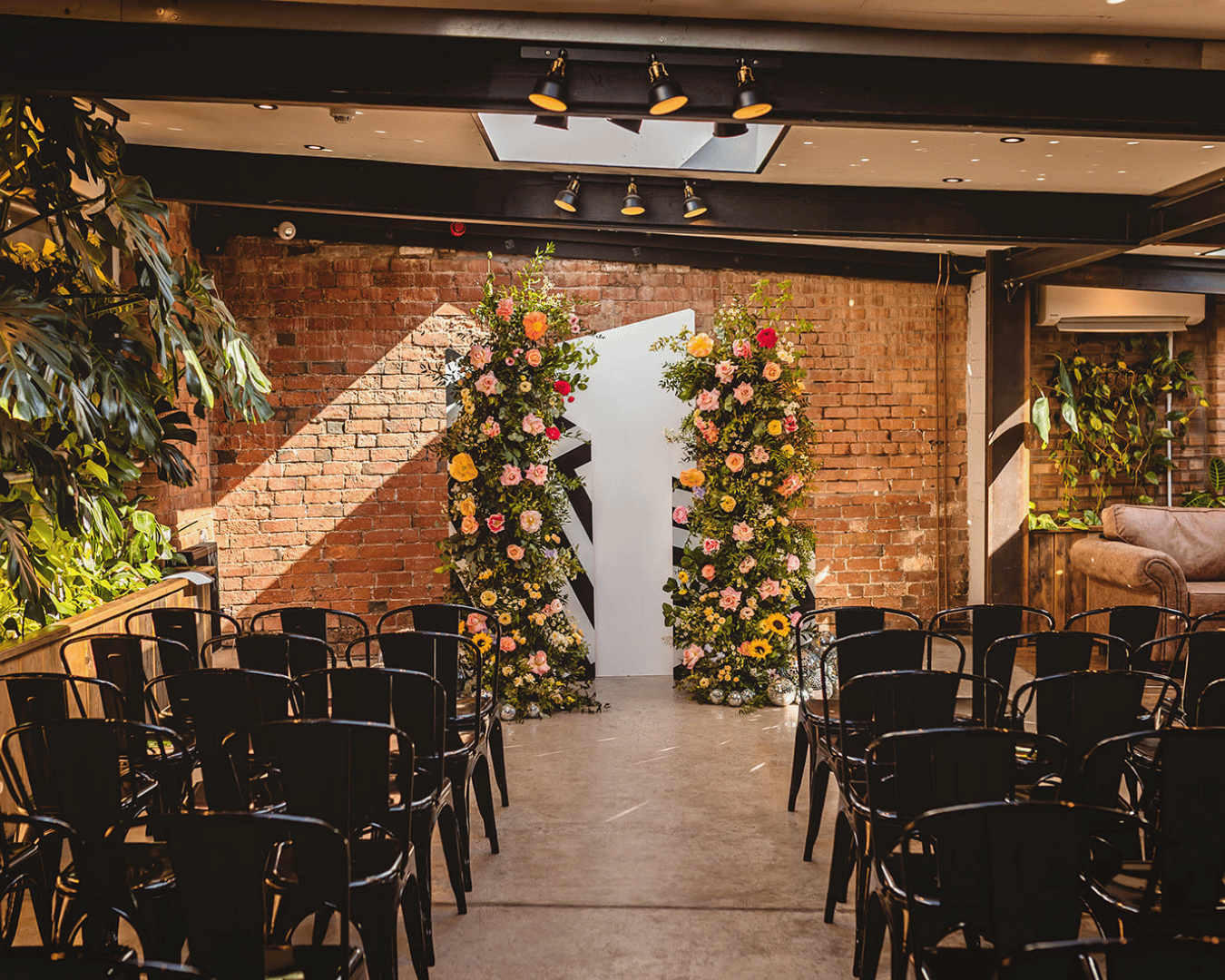 alternative couple get married at the shack revolution industrial style wedding venue in hereford