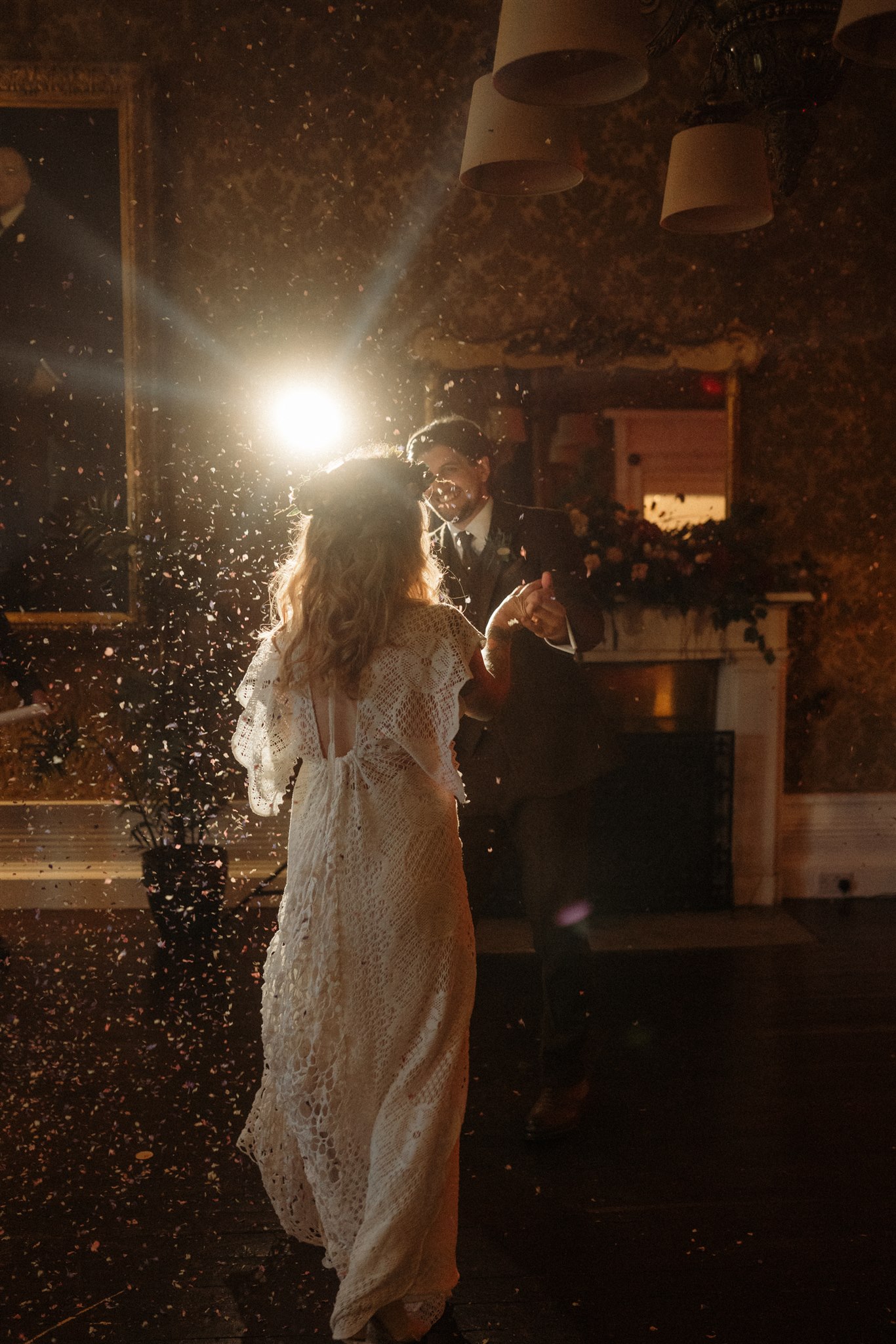 bride and groom first dance - bohemian wedding inspiration