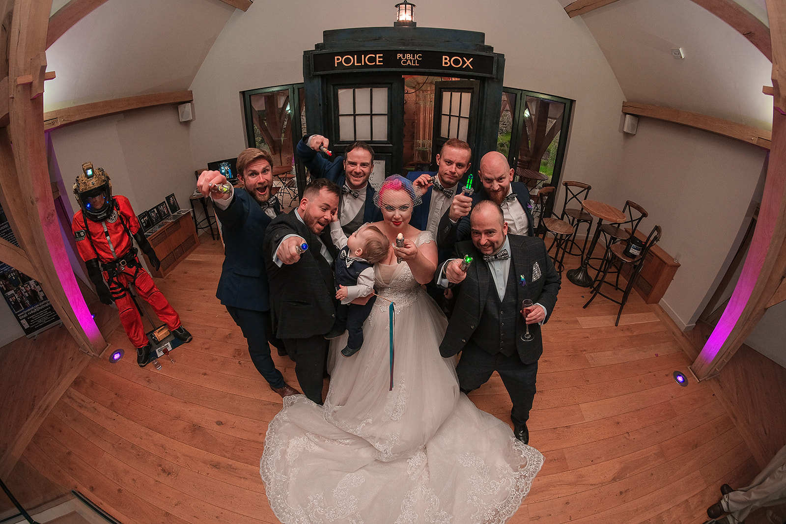 doctor who wedding - wedding tardis hire - geek wedding - unconventional wedding