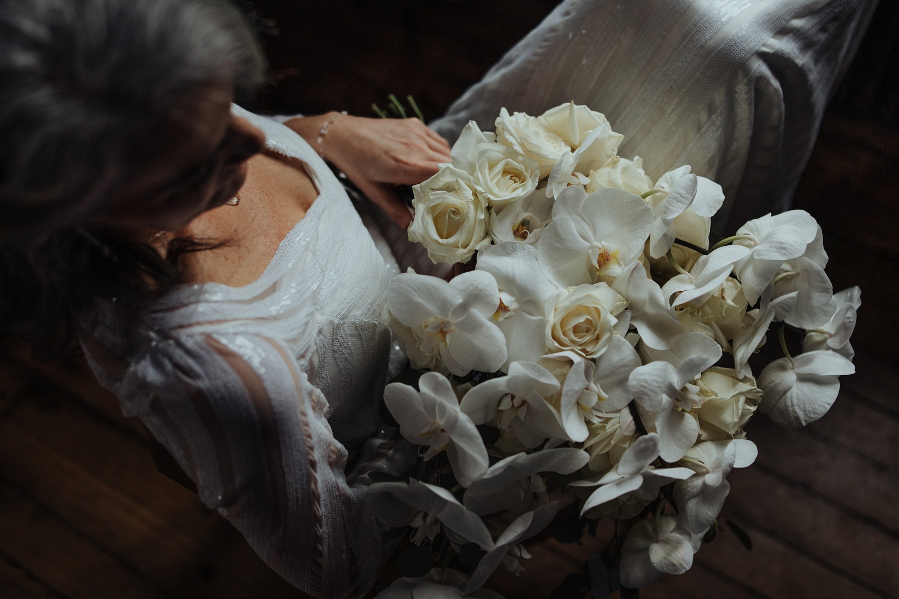 luxurious white bridal bouquet - elegant wedding flowers - regal wedding