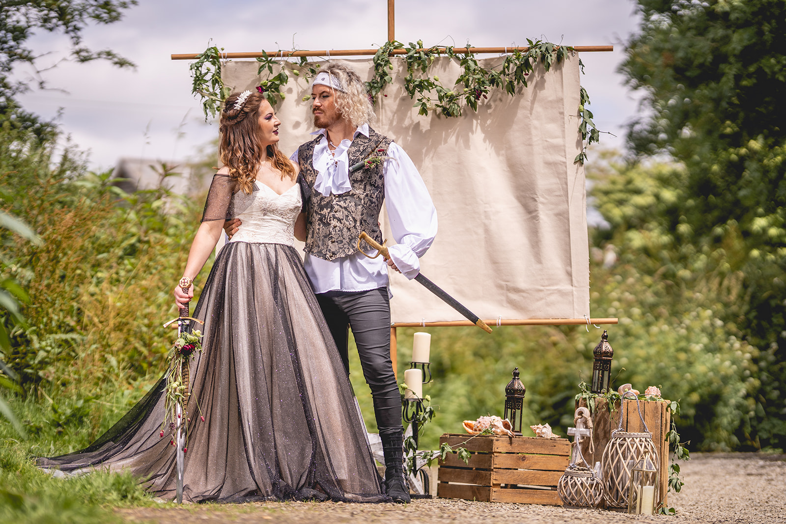 pirate wedding ideas - quirky wedding theme - pirate elopement