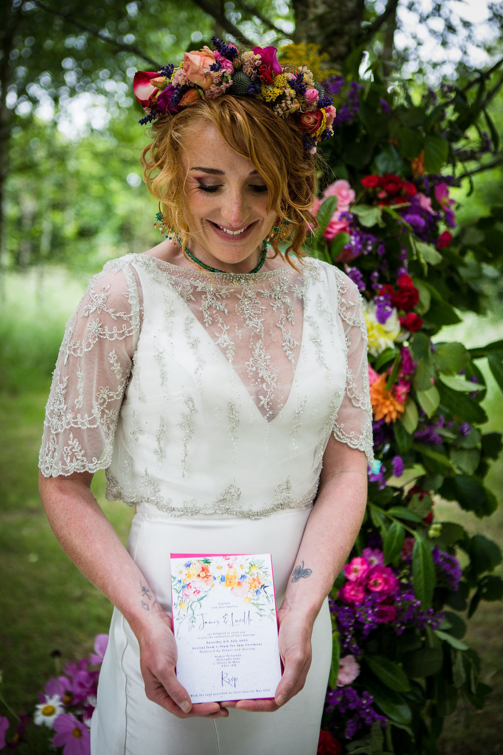 colourful wedding flower ideas - bohemian wedding inspiration