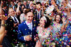 Bristol Wedding Photographer, Wedding Confetti Shot, UK Wedding Photographer, South Wales Wedding Photographer, Fun Wedding Photographer, Tasha Park Photography, Unconventional Weddings