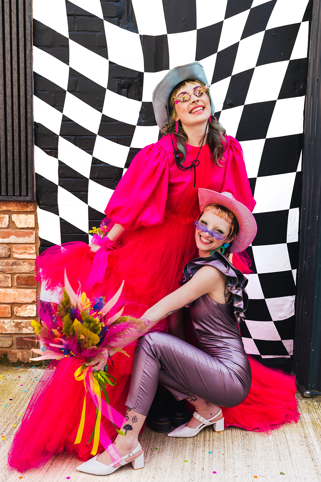 fun wedding photo outside of the shack revolution