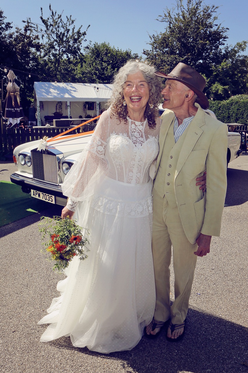 bohemian wedding inspiration featuring an older couple