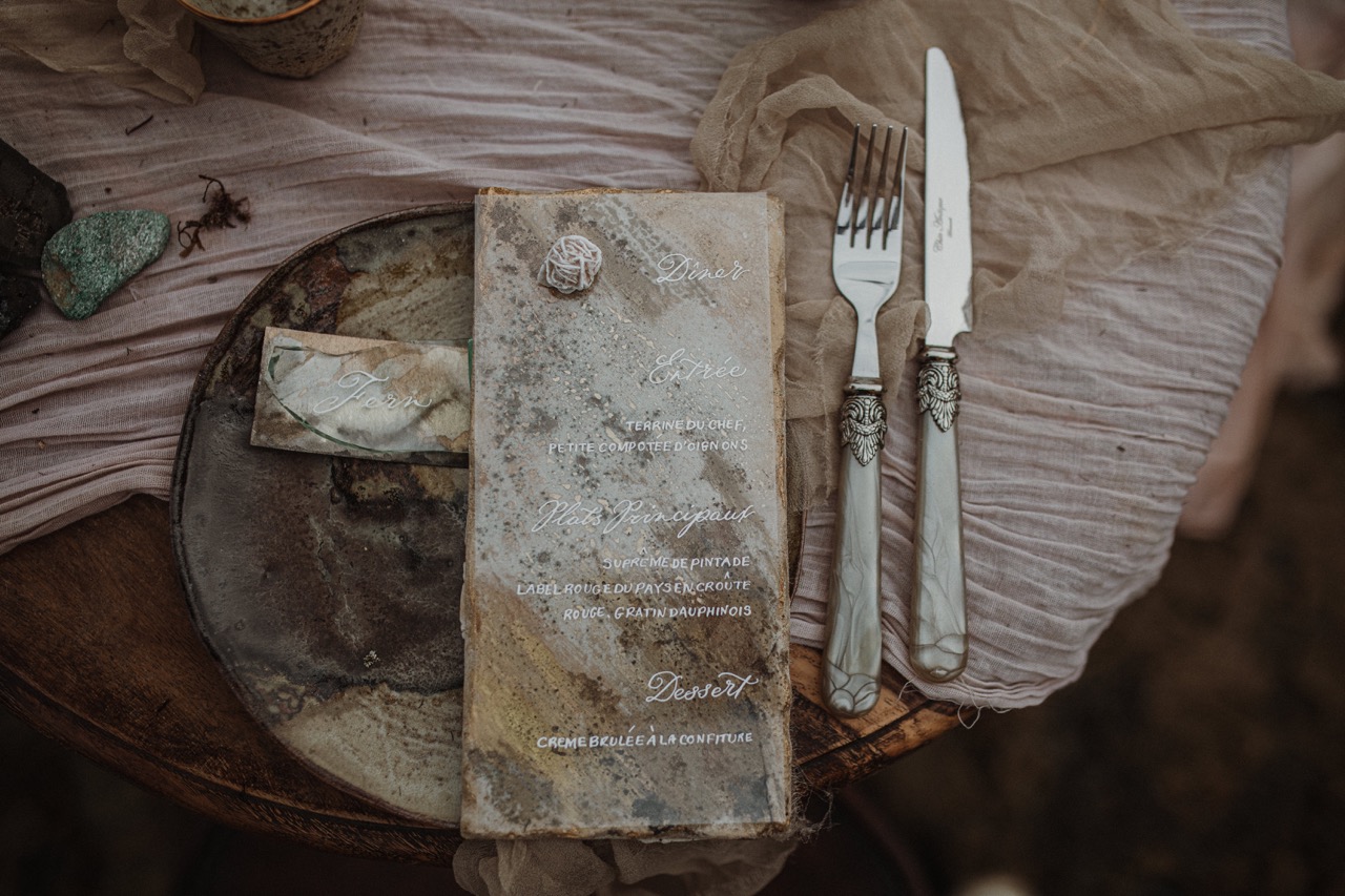 coastal wedding stationery made from slate - unique coastal wedding ideas