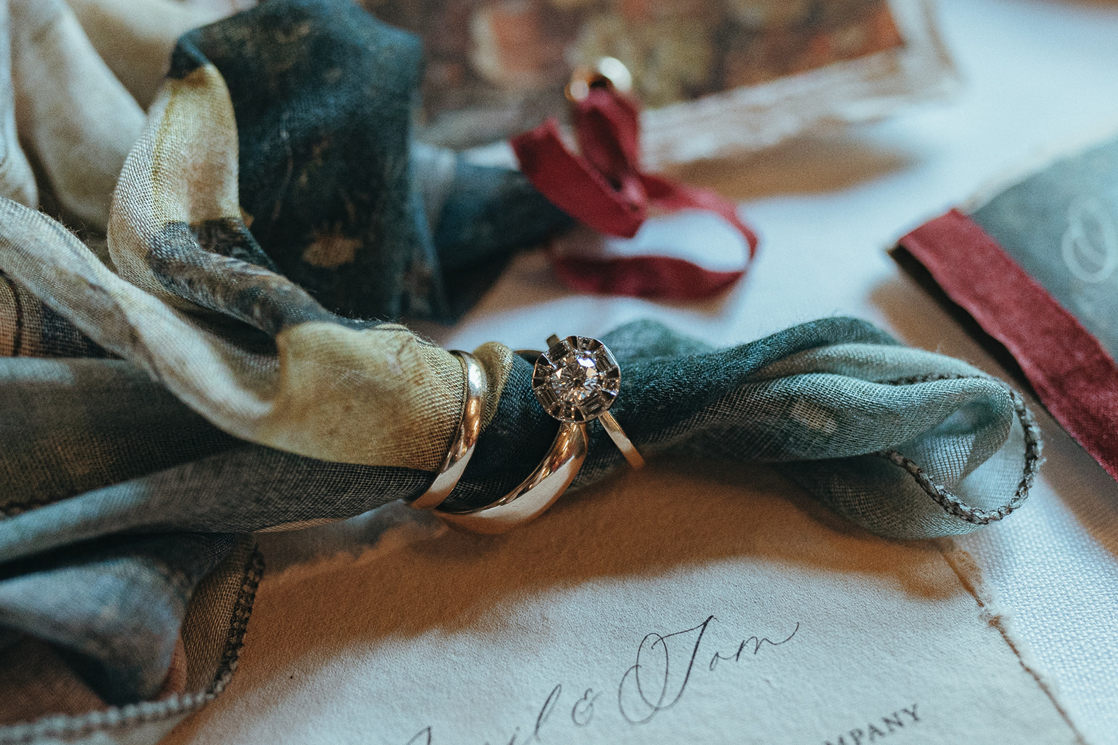 handmade wedding and engagement rings in medieval style