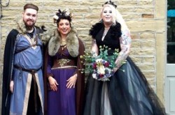 Celebrant Number 1, Yorkshire wedding celebrant officiates a viking wedding